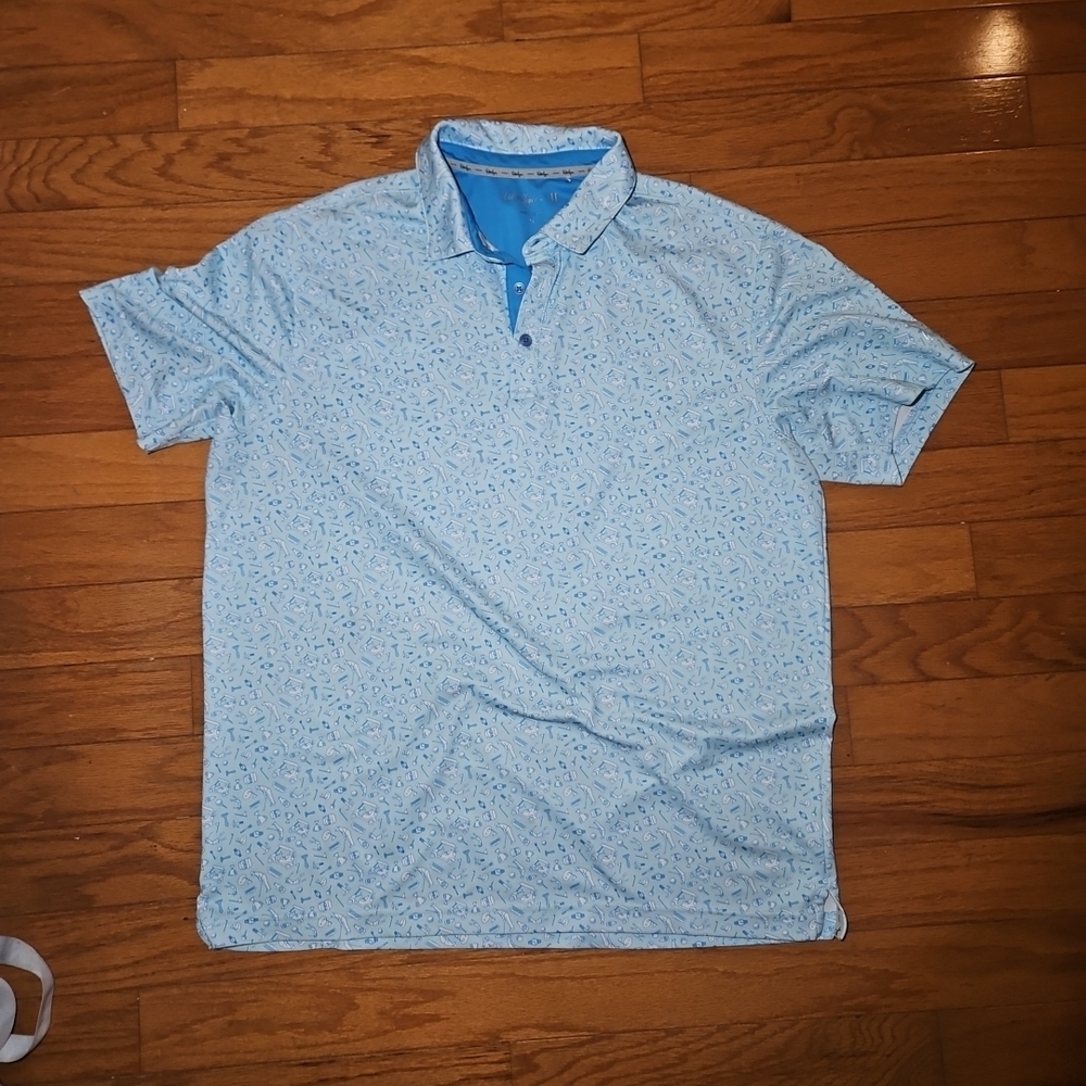 Walter Hagen Men's Light Blue Polo Shirt